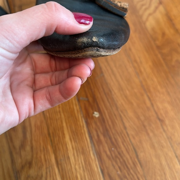 Handmade black leather loafers with tassels - Size 8.5 - Picture 6 of 6